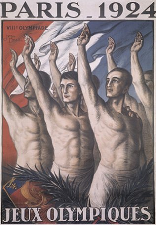 Image Paris 1924. Jeux Olympiques,
affiche&nbsp;signée Jean Droit, 1924.
