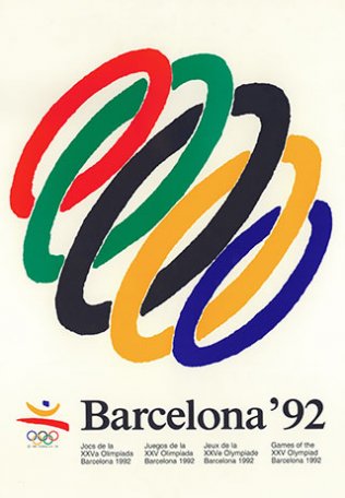 Image Barcelona ‘92, affiche signée
Josep[nbsp]Pla-Narbona, 1992.
