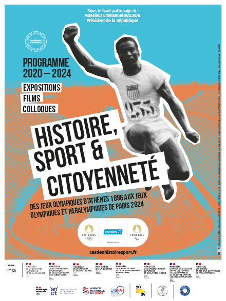 Affiche Histoire, sport et citoyenneté, Jeux Olympiques et Paralympiques, CASDEN