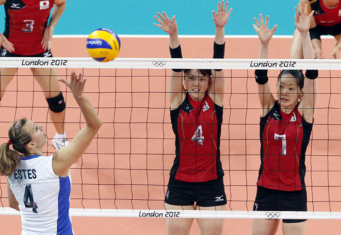 Photos Match de volleyball. Russie-Japon, photographie, 2012.
