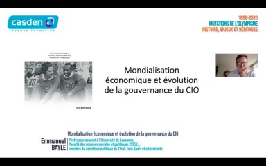 Mondialisation économique et évolution de la gouvernance du CIO par Emmanuel Bayle