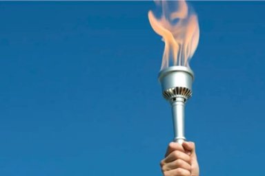 Le parcours de la torche olympique 
