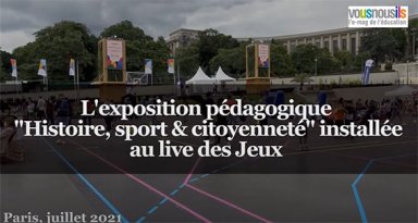 Exposition pédagogique Histoire, Sport, Citoyenneté au Live des Jeux du Trocadéro à Paris