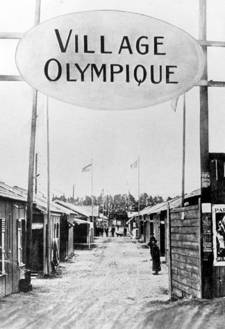 Village olympique, carte postale, 1924.