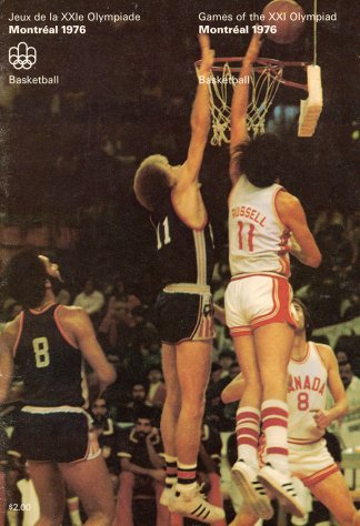 Jeux de la XXIe Olympiade. Montréal 1976. Basketball, programme, 1976.
