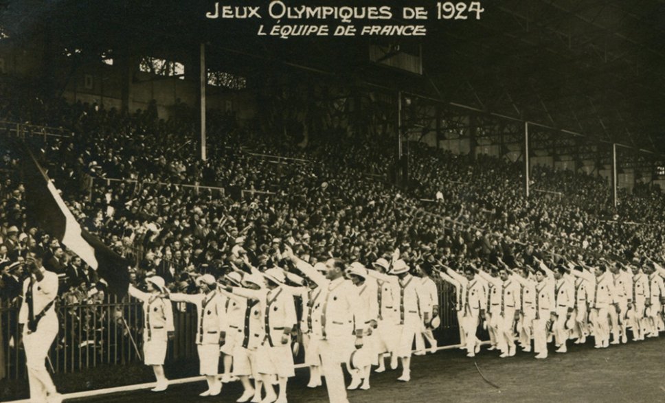 Photos Défilé de l’équipe de France, photographie, 1924.
