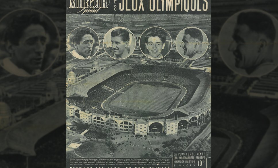 Photos « Édition spéciale. Les Jeux Olympiques », couverture de presse in Miroir Sprint, 1948.