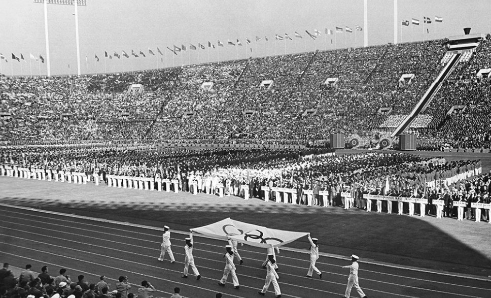 Photos Cérémonie d’ouverture des Jeux Olympiques de Tokyo, photographie, 1964.

