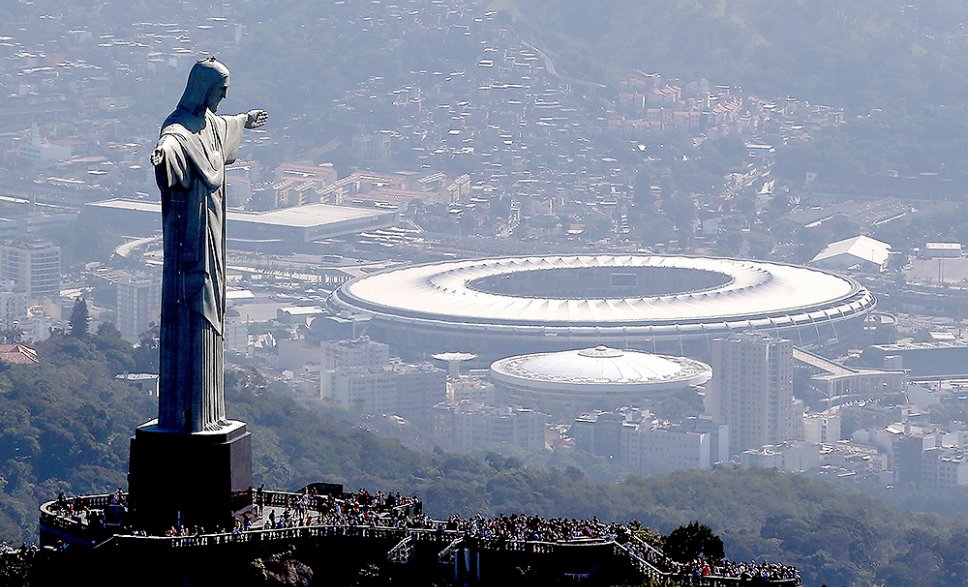 Photos Vue du stade Olympique Maracana et du Corcovado, photographie de Buda Mendes, 2016.
