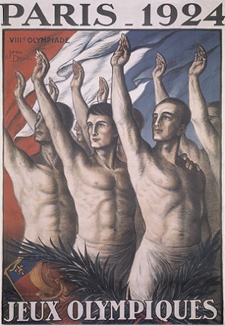 Image Paris 1924. Jeux Olympiques,
affiche signée Jean Droit, 1924.
