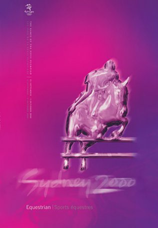 Image Sydney 2000. Sports équestres,
affiche non signée, 2000.