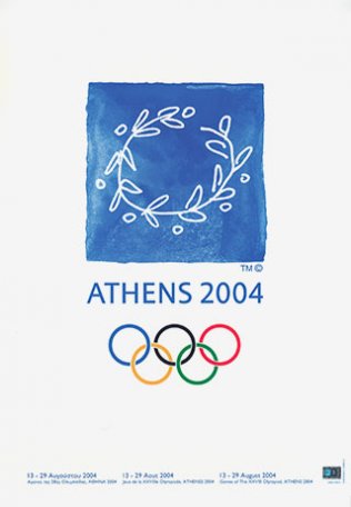 Image Athènes 2004, affiche, 2004.
