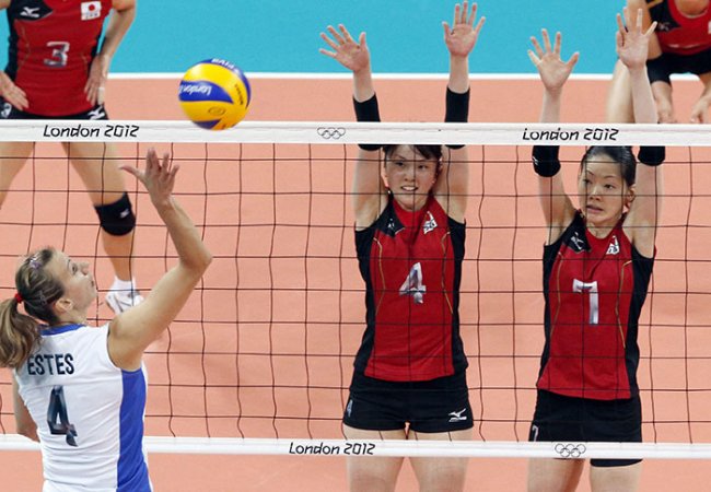 Photos Match de volleyball. Russie-Japon, photographie, 2012.
